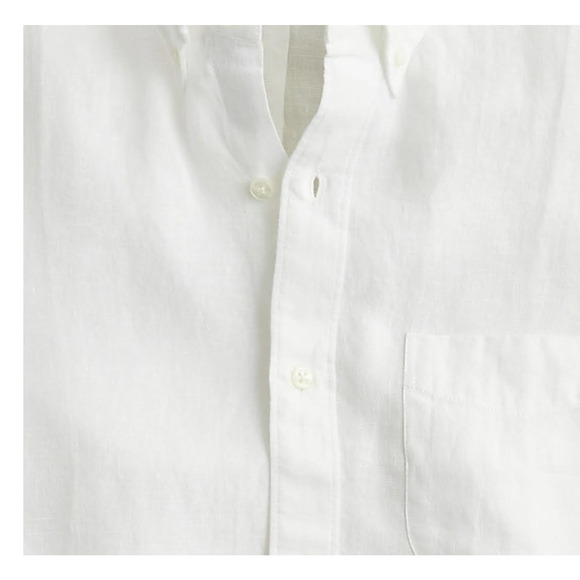 NWT J. Crew Baird McNutt Irish Linen Shirt White XL - Picture 3 of 9